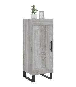 Dressoir 34,5x34x90 cm bewerkt hout grijs sonoma eikenkleurig