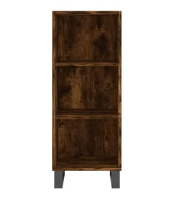 Dressoir 34,5x32,5x90 cm bewerkt hout gerookt eikenkleurig