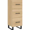 Dressoir 34,5x34x90 cm bewerkt hout sonoma eiken
