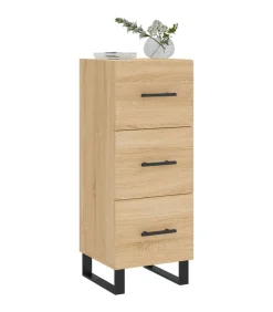 Dressoir 34,5x34x90 cm bewerkt hout sonoma eiken