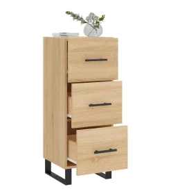 Dressoir 34,5x34x90 cm bewerkt hout sonoma eiken