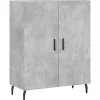Dressoir 69,5x34x90 cm bewerkt hout betongrijs