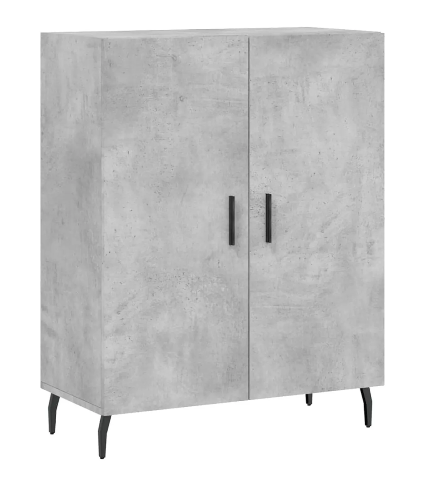 Dressoir 69,5x34x90 cm bewerkt hout betongrijs