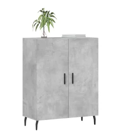 Dressoir 69,5x34x90 cm bewerkt hout betongrijs