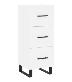 Dressoir 34,5x34x90 cm bewerkt hout wit