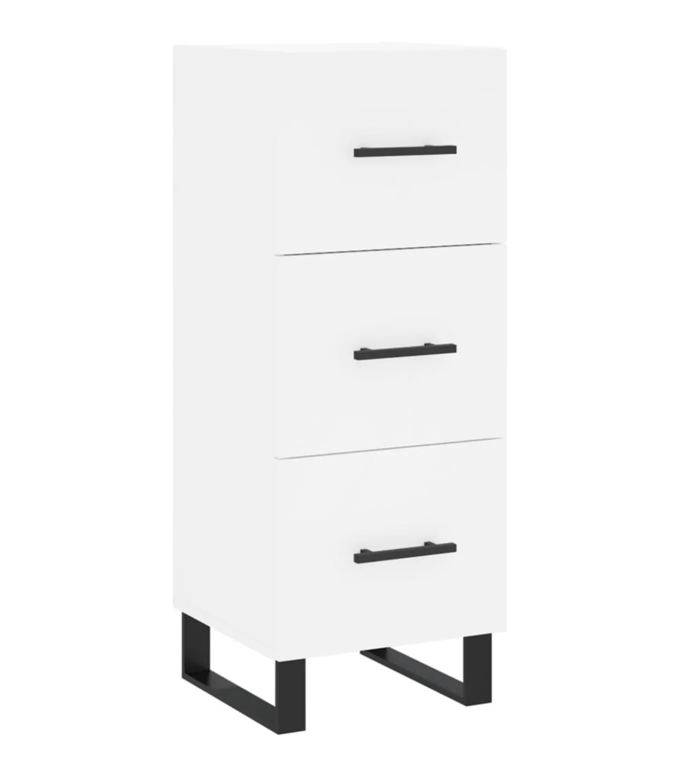 Dressoir 34,5x34x90 cm bewerkt hout wit