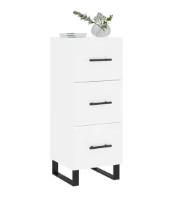 Dressoir 34,5x34x90 cm bewerkt hout wit