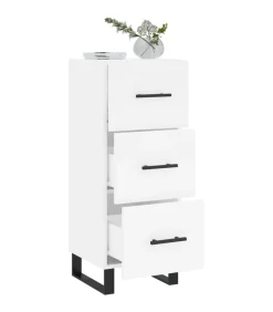 Dressoir 34,5x34x90 cm bewerkt hout wit