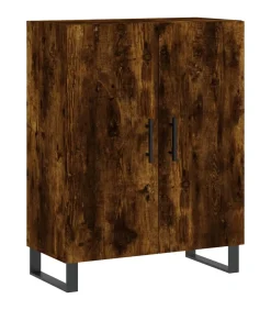 Dressoir 69,5x34x90 cm bewerkt hout gerookt eikenkleurig
