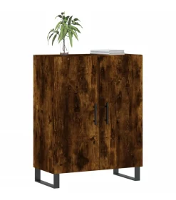 Dressoir 69,5x34x90 cm bewerkt hout gerookt eikenkleurig