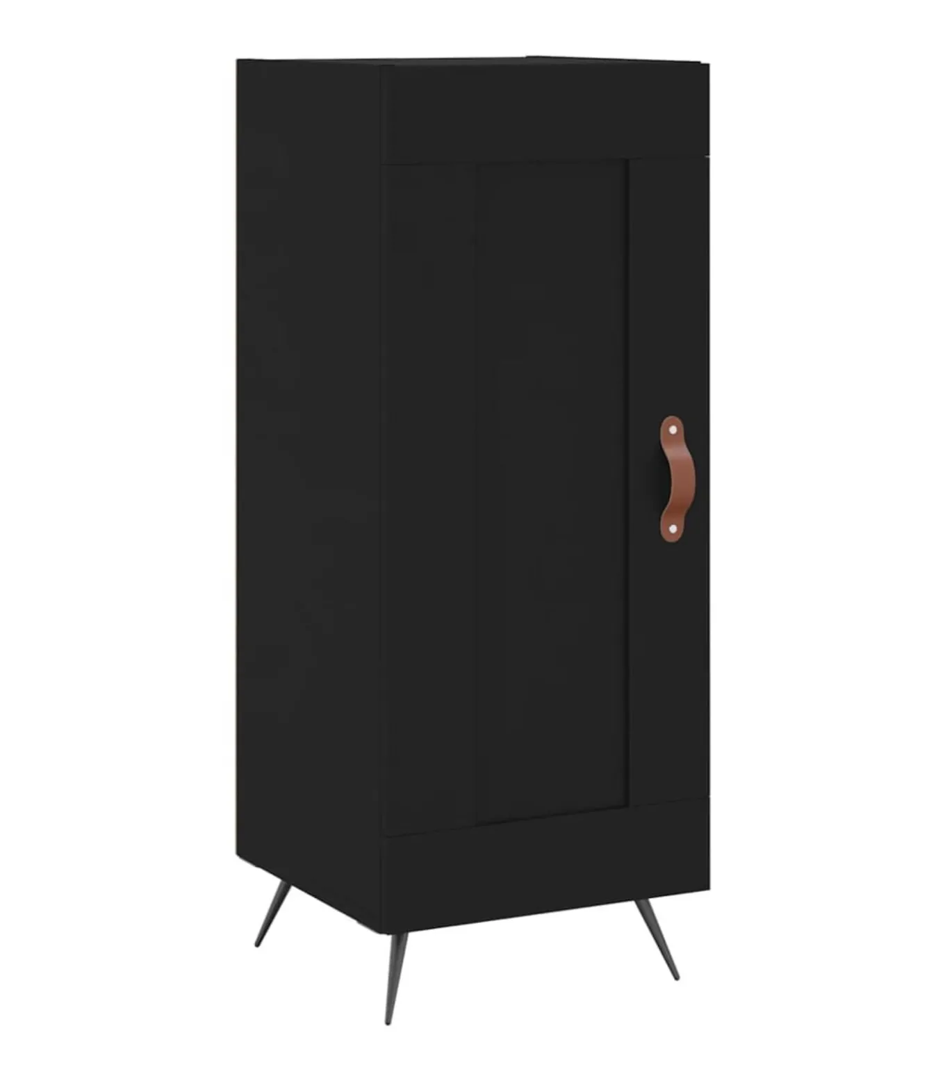 Dressoir 34,5x34x90 cm bewerkt hout zwart