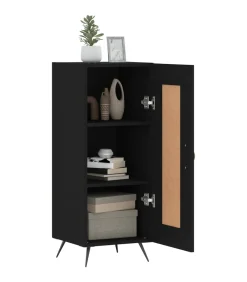 Dressoir 34,5x34x90 cm bewerkt hout zwart