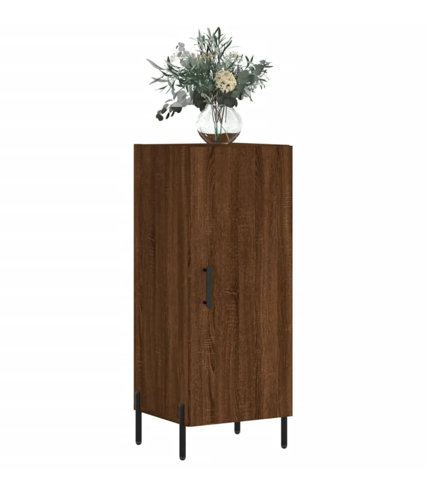 Dressoir 34,5x34x90 cm bewerkt hout bruin eikenkleur