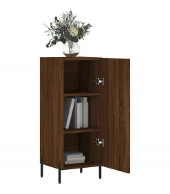 Dressoir 34,5x34x90 cm bewerkt hout bruin eikenkleur