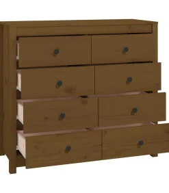 Dressoir 100x40x90 cm massief grenenhout honingbruin