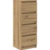 Dressoir 37,5x35x99 cm spaanplaat ambachtelijk eikenkleurig