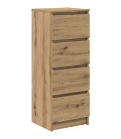 Dressoir 37,5x35x99 cm spaanplaat ambachtelijk eikenkleurig
