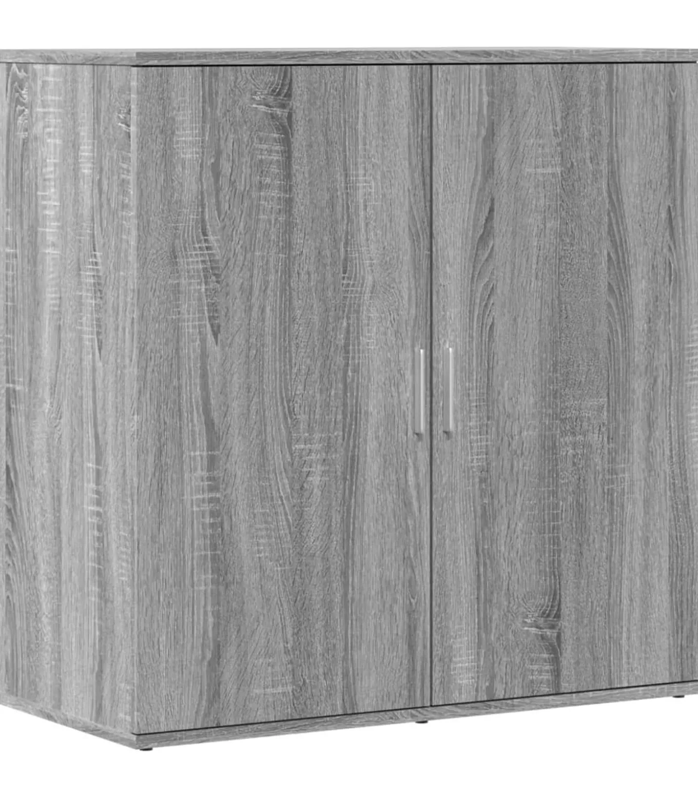 Dressoirs 2 st 79x38x80 cm bewerkt hout grijs sonoma eikenkleur