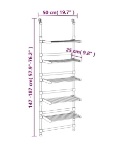 Droogrek 5-laags hangend aluminium