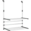 Droogrek voor balkon 54x25x42 cm aluminium