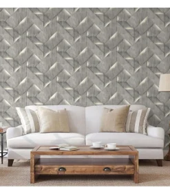 DUTCH WALLCOVERINGS Behang Onyx donkergrijs