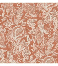 DUTCH WALLCOVERINGS Behang Mae oranje en beige