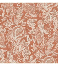 DUTCH WALLCOVERINGS Behang Mae oranje en beige