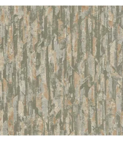 DUTCH WALLCOVERINGS Behang Phoenix groen en beige