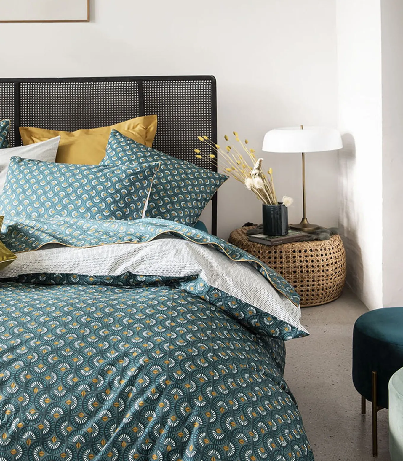 Eclipse - Dekbedovertrek in katoen perkal met print