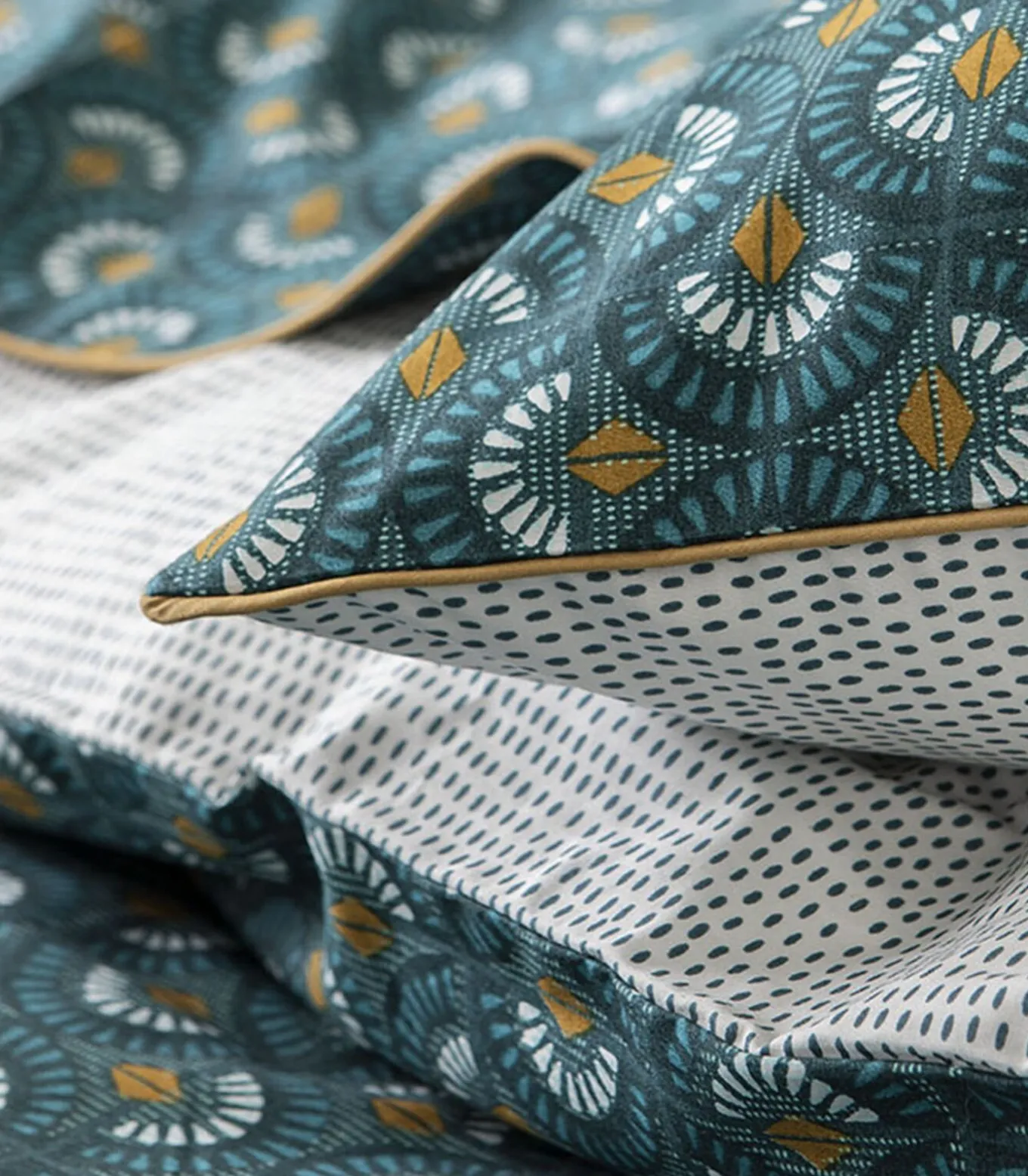 Eclipse - Dekbedovertrek in katoen perkal met print