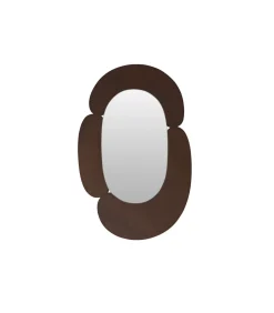 Eda - Ovale spiegel in donker mindihout 75 x 115 cm