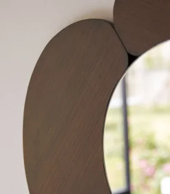 Eda - Ovale spiegel in donker mindihout 115 x 75 cm