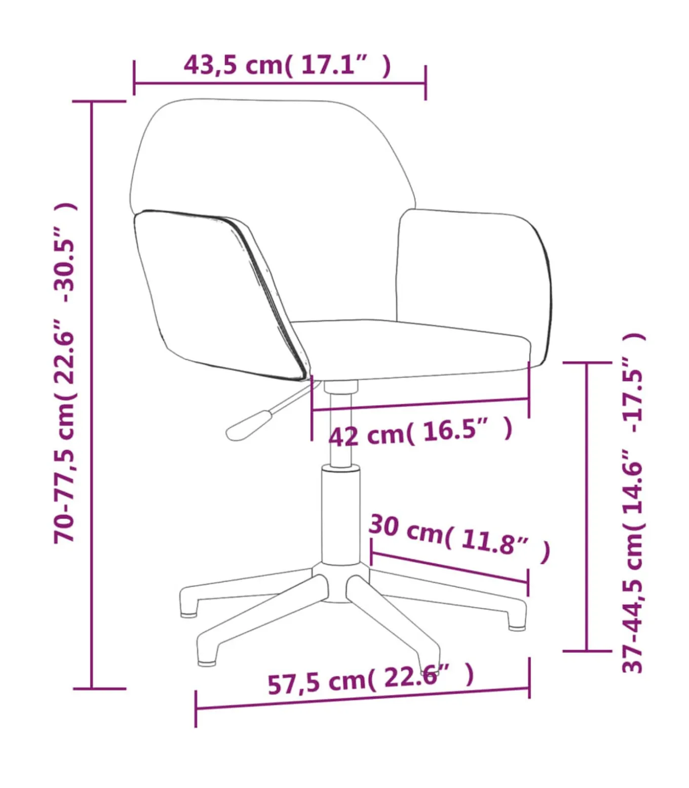 Eetkamerstoelen 2 st draaibaar stof blauw