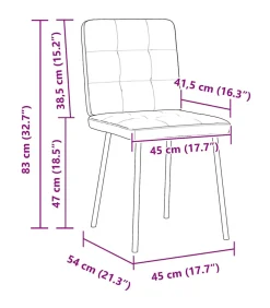 Eetkamerstoelen 6 st fluweel geel