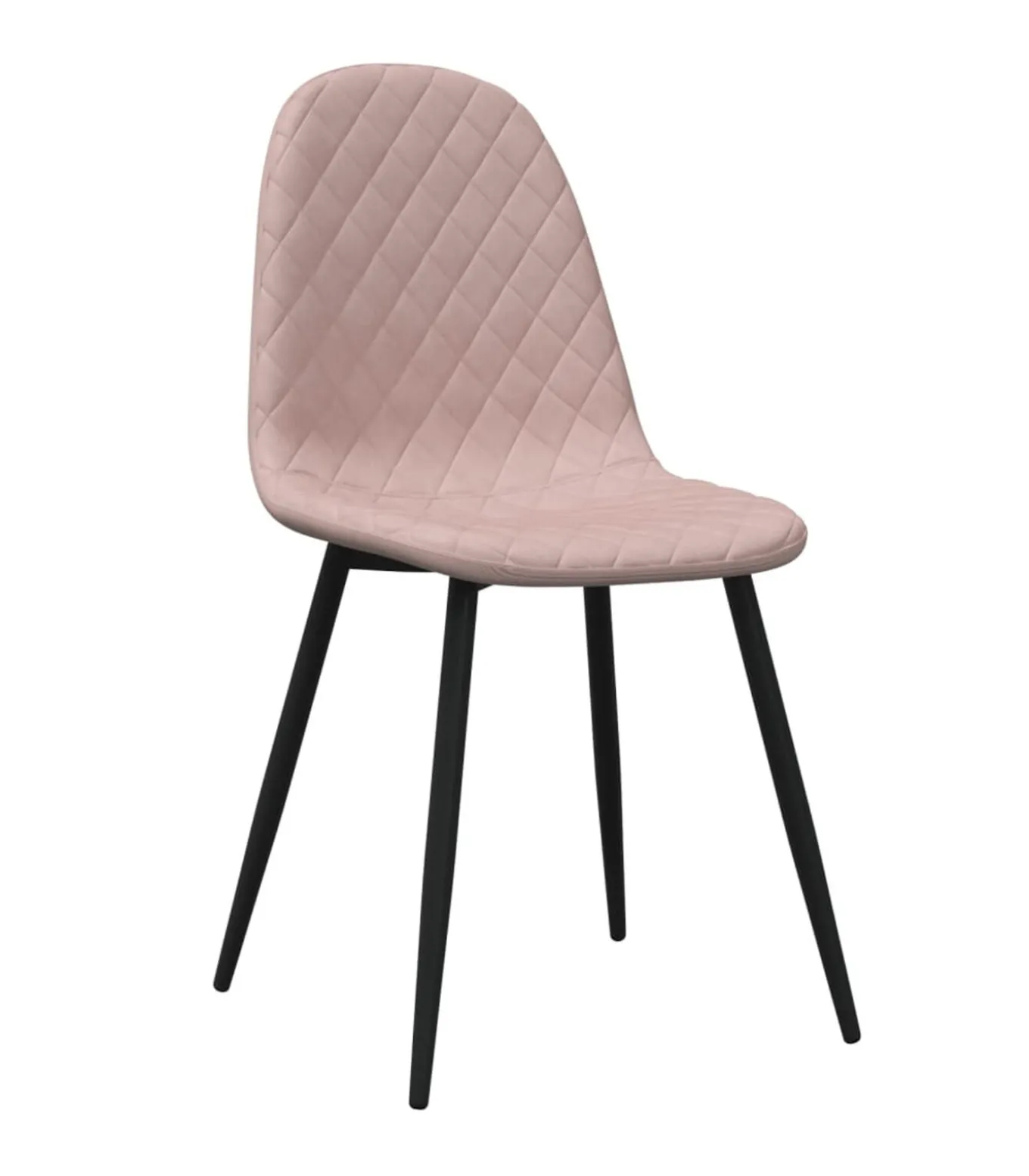 Eetkamerstoelen 2 st fluweel roze