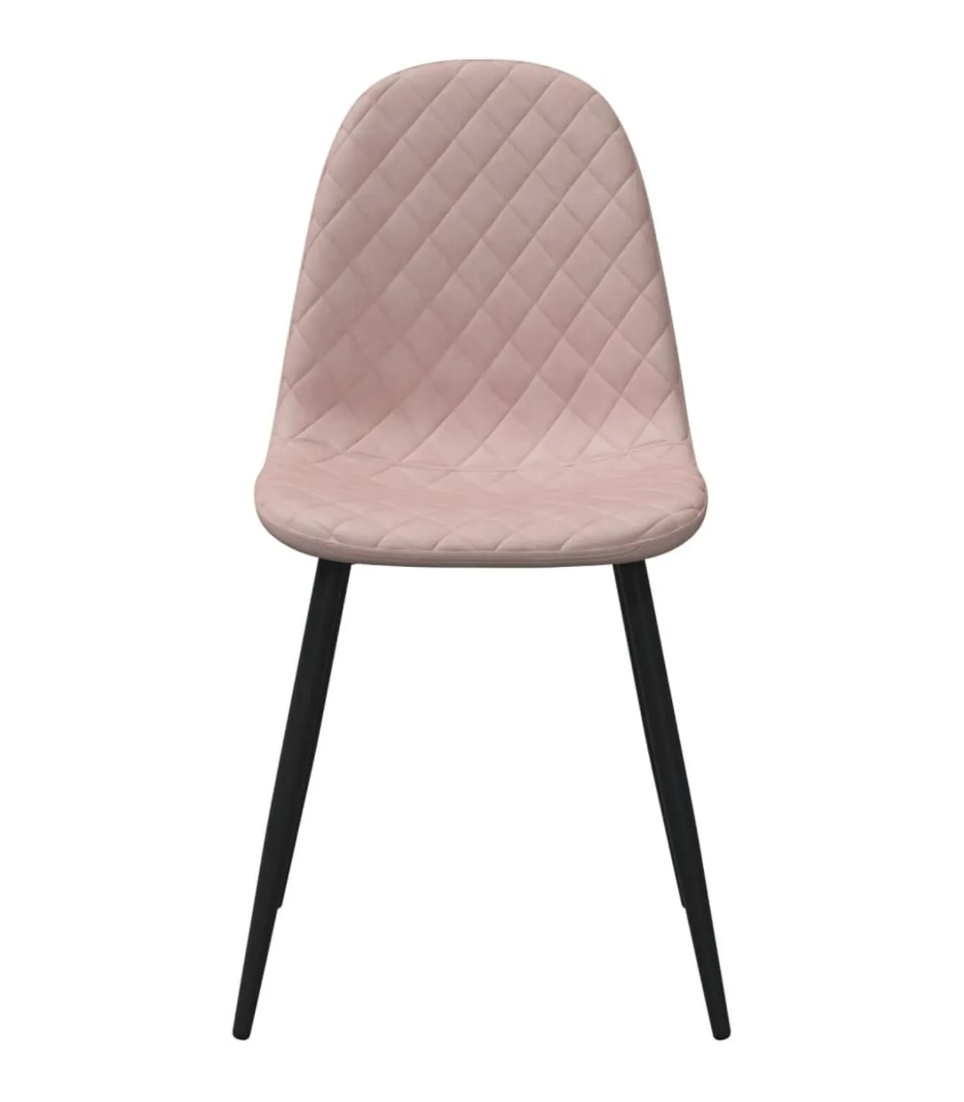 Eetkamerstoelen 2 st fluweel roze