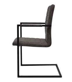 Eetkamerstoelen 6 st kunstleer bruin