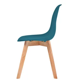 Eetkamerstoelen 4 st kunststof turquoise