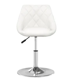 Eetkamerstoelen 4 st kunstleer wit