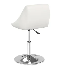 Eetkamerstoelen 4 st kunstleer wit