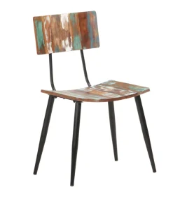 Eetkamerstoelen 4 st massief gerecycled hout