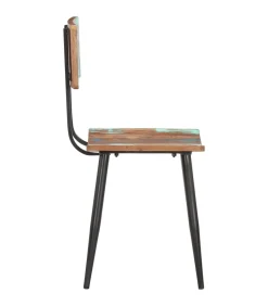 Eetkamerstoelen 4 st massief gerecycled hout