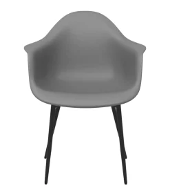 Eetkamerstoelen 2 st PP grijs
