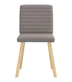 Eetkamerstoelen 6 st stof taupe