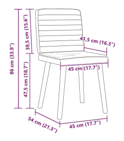 Eetkamerstoelen 6 st stof taupe