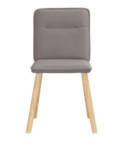 Eetkamerstoelen 6 st stof taupe