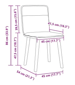 Eetkamerstoelen 6 st stof taupe