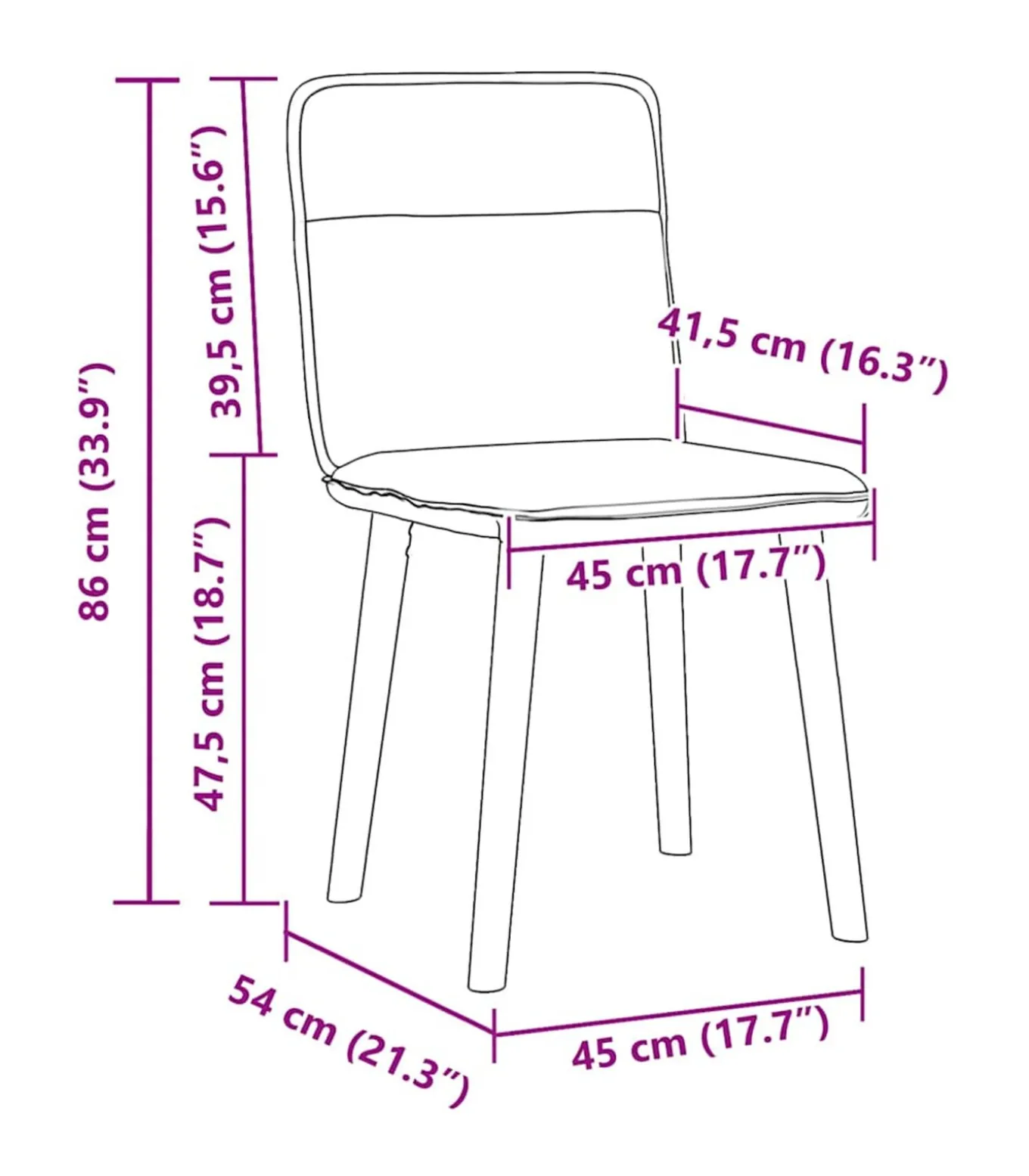 Eetkamerstoelen 6 st stof taupe