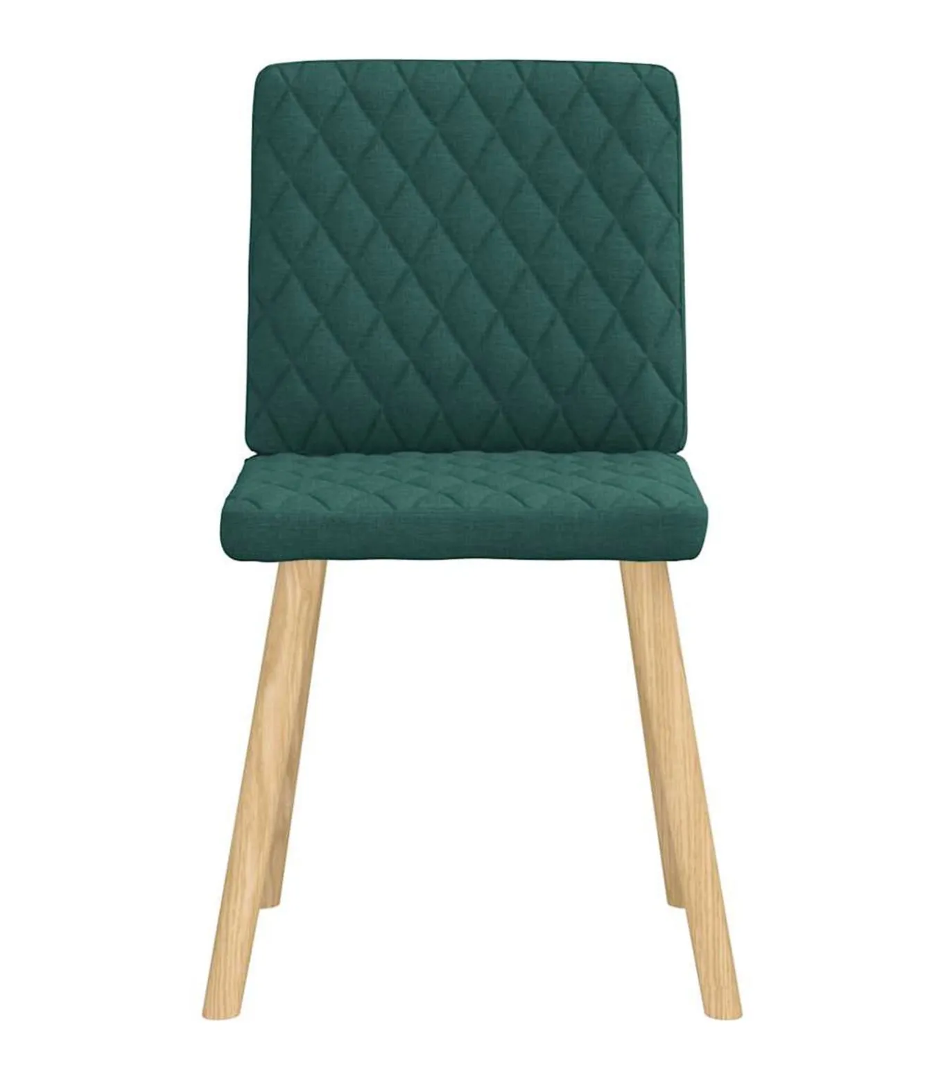 Eetkamerstoelen 4 st stof donkergroen