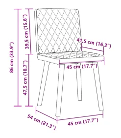 Eetkamerstoelen 4 st stof donkergroen
